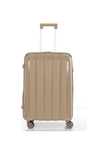 Mçs Polipropilen 3lü Valiz Seti Büyük & Orta & Makyaj V305 S21yy1000078-set 00026 Şampanya