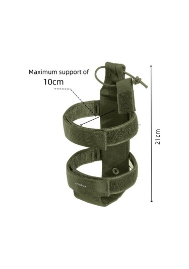 Licorice Bisiklet Ve Motosiklet Ayarlanabilir Taşınır Şişe Rafı 2 Parça Seti Siyah Yeşil Siyah - Yeşil