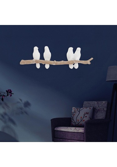 Suntek Duvara Monte Reçine Coat Robe Kanca Kuşlar Ağaç Dalı Diğer