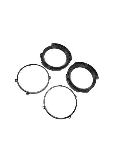 Reedark Jeep Wrangler Jk 2007-2018 İçin 7 İnç Dairesel Far Montaj Braketi Çift , Dayanıklı Çelik Malzeme, Koruyucu Ve Dekoratif Fonksiyon El-1018-bk