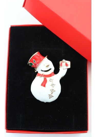 Kardan Adam Broş. Taşlı Tasarım Broş. Yaka İğnesi Kardan Adam Broş. Kadın Broş. Erkek Broş. Broş. Çok Renkli