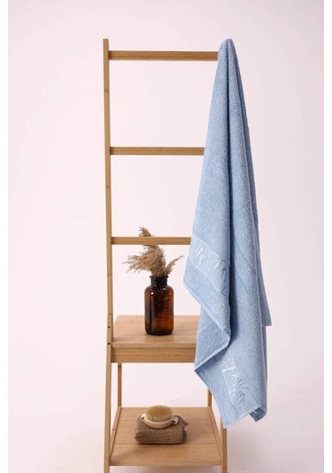 NİVEMESHOME MAVİ BAMBU BANYO HAVLUSU NURPAK