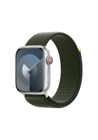 Adige iOs Uyumlu Watch 9 45mm Kordon Kayış Kumaş Cırtlı