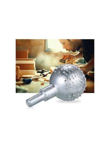 Ximistore9 1/4 Sap Metal Ahşap Zımpara Başlığı, Büyük Yuvarlak Eğe, Elektrikli Şekillendirme Aleti