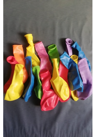 9a Balon Renkli 10'lu Atom Balon Klasik Balon 10 Adet Karışık Renkli