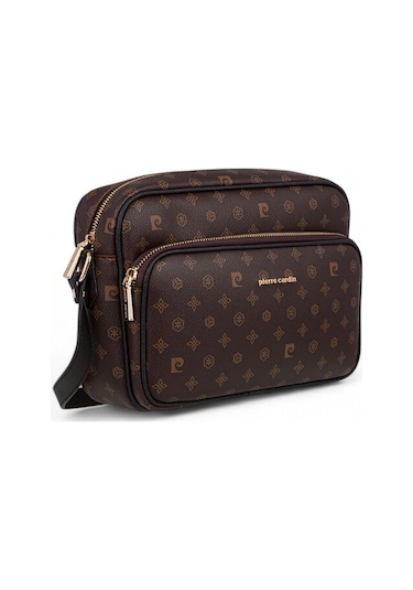 Pierre Cardin Monogram Kahve Kadın Çapraz Askılı Çanta 05pc24k800-mn Kahverengi