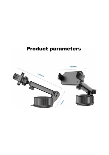 Cbtx Jy-61 Araba Cep Telefonu Tutucu Dağı 68mm-95mm Genişlik Arasındaki Akıllı Cihazlar İçin Cep Telefonu Klipsi - Gri
