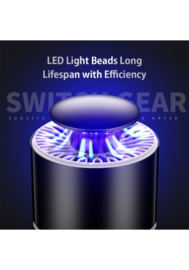 Monyee Portatif 20db Düşük Gürültülü 120m² Kapsama Alanlı Abs Islak Böcek Tutucu Led Mus Derleyici Lambası Beyaz