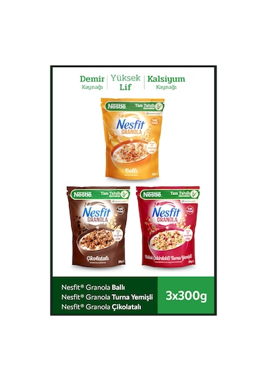 Nesfit Granola 300 Gr 3 Lü Karma Paket