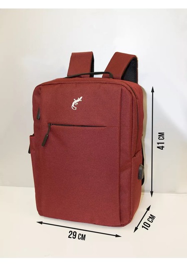 G Dizüstü Bilgisayar İçin Usb Portlu Sırt Çantası 213899394 Kirmizi