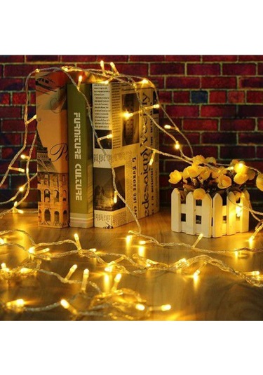 Yılbaşı Gün Işığı Led Işık 100 Led 10 Metre Çok Renkli