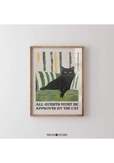 Komik Siyah Kedi Duvar Sanatı