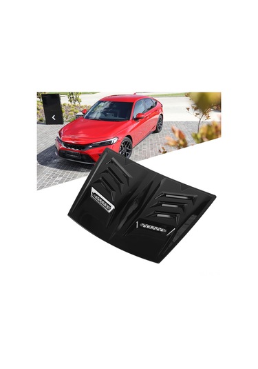 Lemestar Abs Motor Kaputu Havuzlu Vant Çaprazı - Bmw 1 Serisi E90/e91, Audi A3/a6, Benz W117 Uyumlu - Soğutma Artırıcı, Hava Direncini Azaltan, Parlak Siyah Dekoratif Kapak