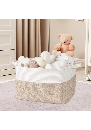 50l Dokuma Ev Saklama Kabı, 18 X 14 X 12 İnç 2