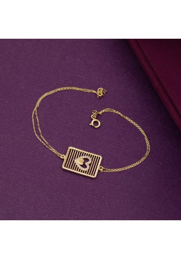 Bilezikci Sarı Altın Kalpli Bileklik Blhz34599 Sarı Altın