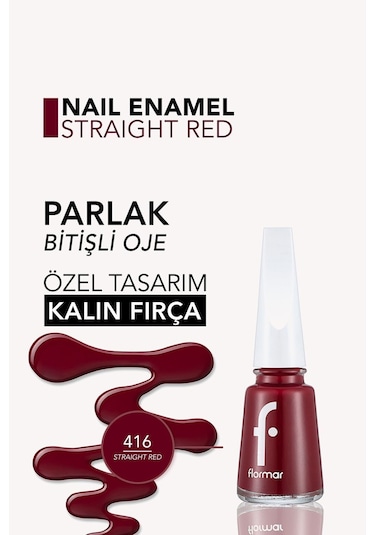 Flormar Nail Enamel Parlak Bitişli Oje 416