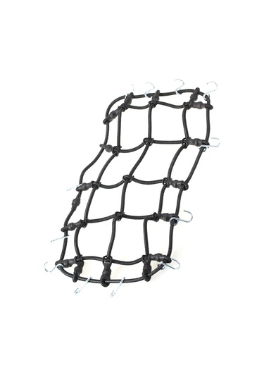 Geekyou 1/10 Ölçekli Simülasyon Tırmanma Arabaları İçin Siyah Kauçuk Teli Çekirdekli Çanta Ağı 20x11cm