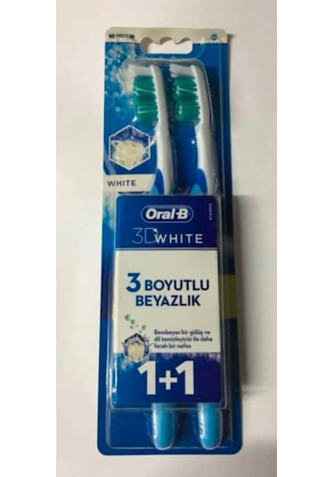 Oral-B 3D White 1+1 Diş Fırçası Medium