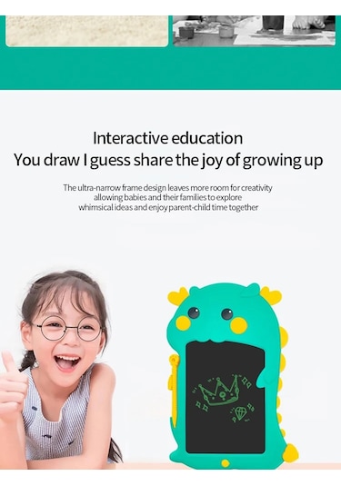 Lcd Yazma Tableti Çocuklar İçin Renkli Doodle Kurulu Çizim Tableti Kilit Fonksiyonu İle Silinebilir Bordo