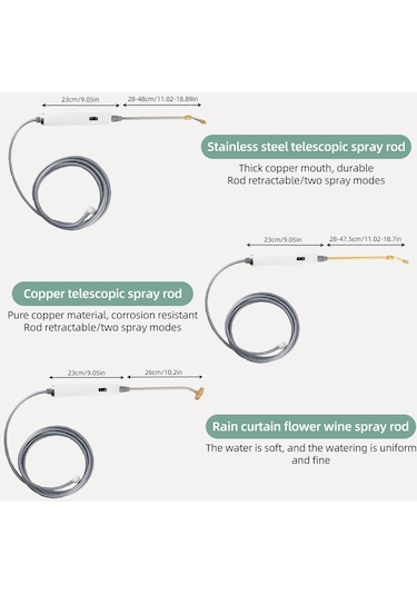 Hallow çim Ve Bahçede Paslanmaz Çelik Su Hortumu Püskürtücü H48013 1