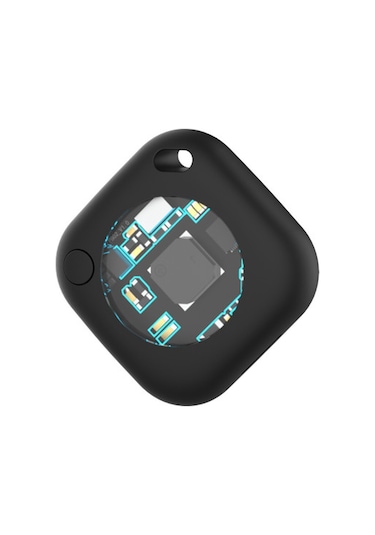 Geeroyoo 1 Adet Siyah Mini Bulucu Akıllı Kayıp Önleyici Cihaz