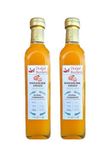 Doğal Bizden Doğal Fermantasyon Mandalina Sirkesi 2 x 500 ML