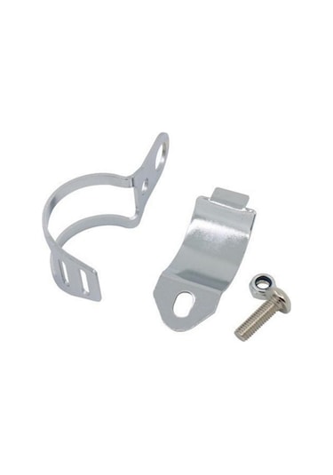 Suntek Motosiklet Dönüş Sinyalleri Çatal Kelepçeleri Montaj Lambası Tutucu Lamba Braketi Gümüş