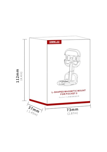 Djı Osmo Pocket 3 Startrc Metal L-şekilli Genişletme Braketi İçin Siyah