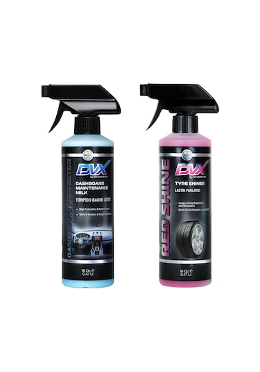 Dvx Araç Bakım Seti Lastik Parlatıcı ve Torpido Sütü 16 Oz 473 ML N11.2015