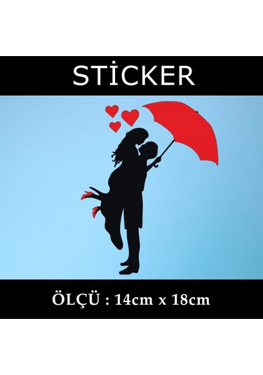 kadın erkek romantik aşk dans sticker etiket araba  motosiklet uyumlu