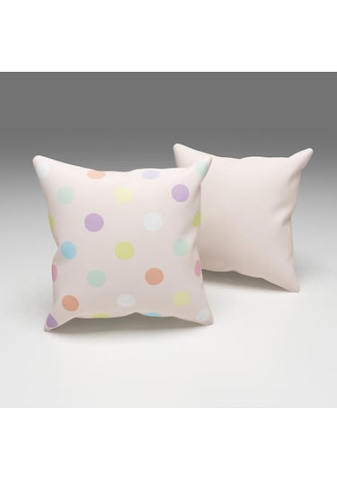 PAREDORA Pembe Toplar Kırlent Kılıfı