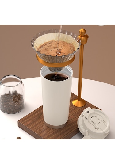 Sones 530ml 316 Paslanmaz Çelik Termos Bardak Kahve Kupası Çift İçme Suyu Bardağı