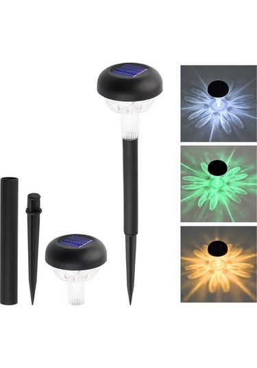 Ximistore9 Dışarıdaki Bahçe Işığı: Güneş Enerjili, Su Geçirmez, Led Renkli Işımlı, Peyzaj Dekorasyonu, Toprak Takılı, Amorf Silisyum, Beyaz Işık - Tg-jg031 Beyaz