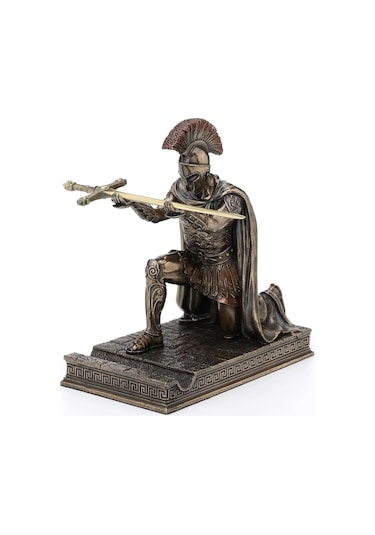 Zarf Açacağı Ve Kalem Tutucu Özellikli Roma Askeri Figürlü Dekoratif Biblo