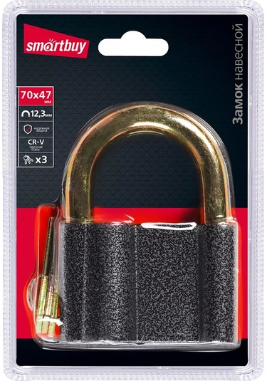 Smartbuy Asma Kilit, Gövde 70 47 Mm, Dil D12,3 Mm 221865466