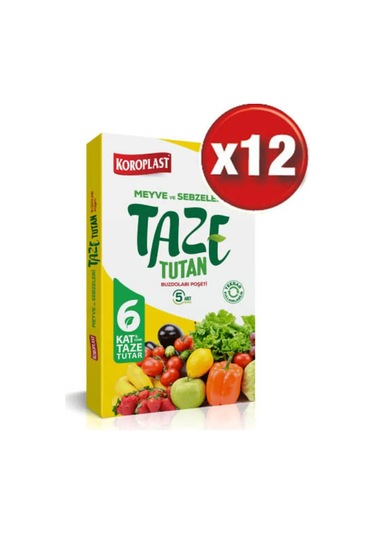 Koroplast Taze Tutan Buzdolabı Poşeti 12 x 5'li
