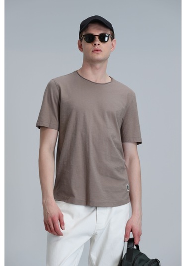 Lufian Junya Erkek Basic Tisört Deve Tüyü Deve Tüyü 111020203100440 111020203100440 Kahverengi