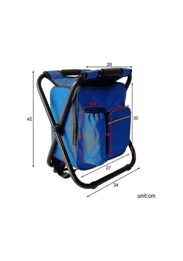 Bloomnest Sırt Çantalı Kamp Sandalyesi - Su Geçirmez Balıkçılık Tabure, Kamp/mangal/piknik İçin Hafif Yalıtımlı Sandalye A1168 Altın-siyah Altın - Siyah