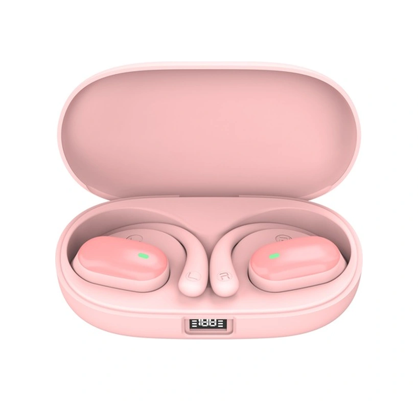 Fortunelane X18 Spor Kulaklıkları: Açık Havailetim, Kulağa Takılı, Enc Gürültü Azaltma, Sayısal Ekran, Ipx7 Su Geçirmez - Pembe