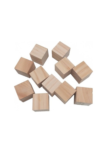 Fortunelane 50 Adet 15x15x15mm Ahşap Küp, Döner Makinesi İpuçları, Keskin Kesim İçin İyi, Taşlama