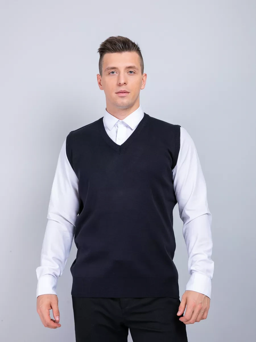 Pralkin İ Ko Erkek Klasik Yelek 10754112 Mavi