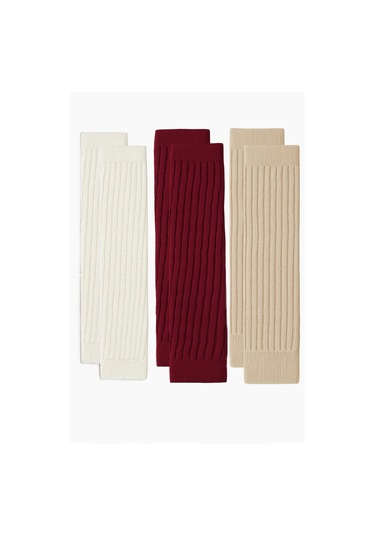 3 Çift Basic Kalın Pamuk Karışımlı Tozluk Açık Kahverengi