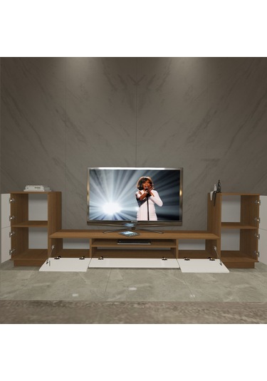 Decoraktiv Trendstyle On2s Mdf Tv Ünitesi Tv Sehpası Ceviz - Beyaz