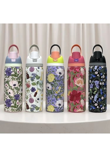 Brightnova White 32oz Paslanmaz Çelik Termos Sıcak Soğuk Korur Outdoor Macera Günlük Kullanım