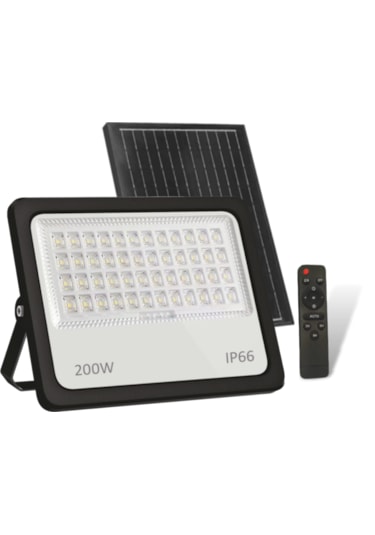Cata Ct 4649 Kumandalı 200w Solar Led Projektör 6400k Beyaz Işık