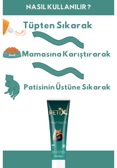 Petix Hairball Tüy Yumağı Kedi Malt Macunu 100 G