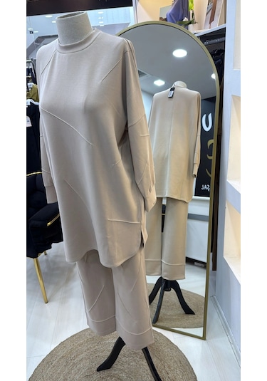 İnvee Modal Kumaş Takim 7239 Vanilya Vanilya