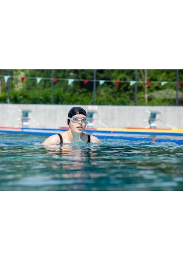 Nabaiji Yüzücü Gözlüğü Gri Ayarlanabilir Buğu Yapmaz Beyaz