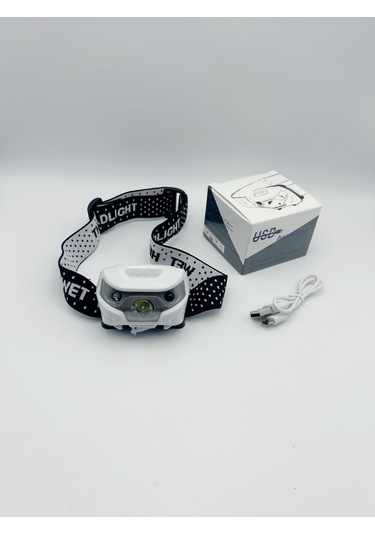 Yaozixa Dış Mekan Gece Balıkçılığı İçin Entegre Sensörlü Led Şarjlı Baş Feneri - 5w Güçlü Işık, 400mah Pil, 4 Saat Sürekliliği, Dayanıklı Plastik Yapı