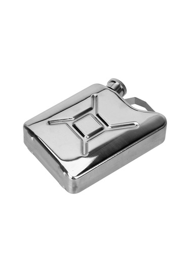 Benzin Kovası Tarzı Alkol Şarap Konteyneri 5 Oz Paslanmaz Çelik Anti Kayma Parti Bar Ev Taşınabilir Viski Votka Şişesi Kiti